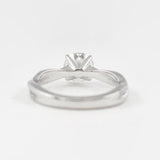 Moissanite Round Cut Twisted Ring For Women