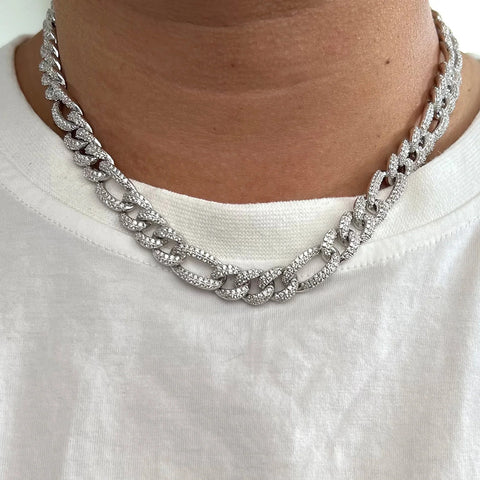 Iced Out Moissnaite Luxury Hip Hop Cuban Chain For Men's