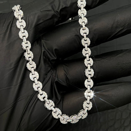 Moissanite Diamond Mariner Cuban Link Chain