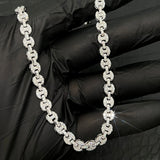 Moissanite Diamond Mariner Cuban Link Chain