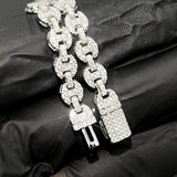Moissanite Diamond Mariner Cuban Link Chain