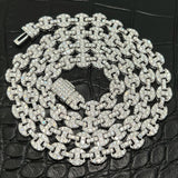 Moissanite Diamond Mariner Cuban Link Chain