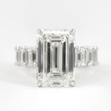 Lab Created Emerald Cut Full Eternity Wedding Ring For Her