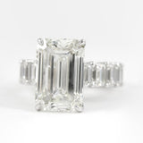 Lab Created Emerald Cut Full Eternity Wedding Ring For Her