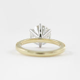 Round Cut Moissanite Pave Set Engagement Ring