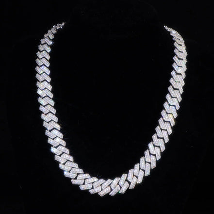 VVS1 Moissanite Cuban Chai For Men's