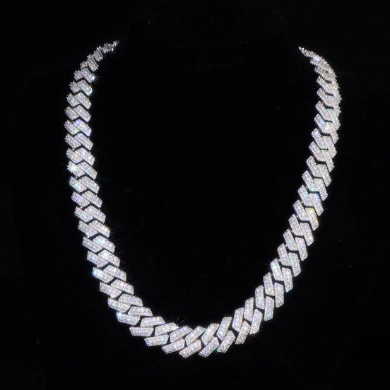VVS1 Moissanite Cuban Chai For Men's