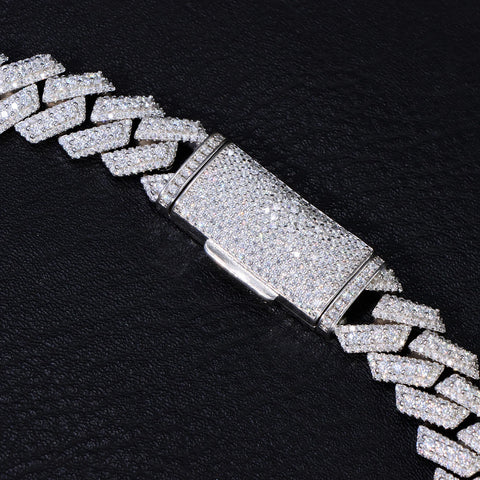 VVS1 Moissanite Cuban Chai For Men's