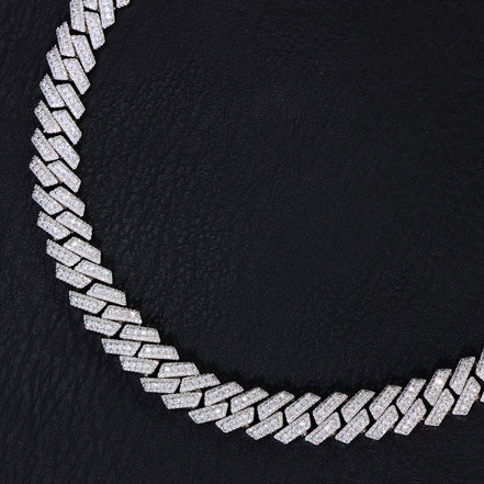 VVS1 Moissanite Cuban Chai For Men's