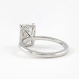 D Color Radiant Cut Moissanite Hidden Halo Engagement Ring