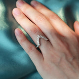 Moissanite Marquise Cut Wedding Band For Women