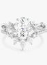 Oval Cut Art Deco Moissanite Wedding Ring Set For Women