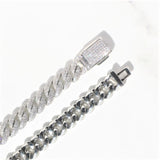 18mm Moissanite Hip Hop Cuban Link Chain