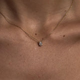 Solitaire Oval Cut Lab Created Claw Prong Pendant Christmas Gift