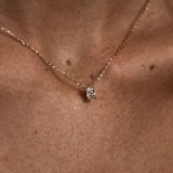 Solitaire Oval Cut Lab Created Claw Prong Pendant Christmas Gift