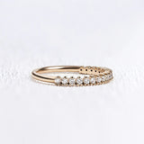 VVS1 Moissanite Diamond Round Cut Wedding Band For Women