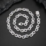 Round Cut Moissanite Infinity Style Hip Hop Chain