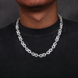 Round Cut Moissanite Infinity Style Hip Hop Chain