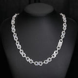 Round Cut Moissanite Infinity Style Hip Hop Chain