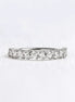 Pear & Round Cut Moissanite Half Eternity Wedding Ring