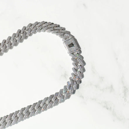 Miami Iced Out Moissanite Hip Hop Cuban Jewelry
