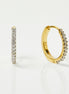 Round Cut Moissanite Hoop Lever Back Earring For Women