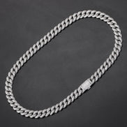 Iced Out Moissanite Luxury Hip Hop Cuban Chain For Him