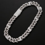 VVS1 Clarity Moissanite Pig Nose Cuban Linked Chain