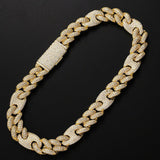 VVS1 Clarity Moissanite Pig Nose Cuban Linked Chain