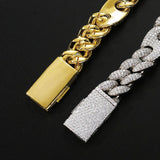 VVS1 Clarity Moissanite Pig Nose Cuban Linked Chain