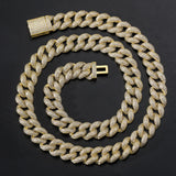 Iced Out Moissanite Luxury Hip Hop Cuban Chain For Him