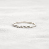 Pear Shape Round Cut Moissnaite Antique Style Wedding Band