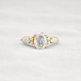 Moissanite Oval Cut Vintage Engagement Ring For Women