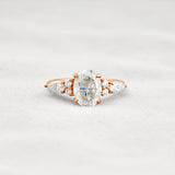 Moissanite Oval Cut Vintage Engagement Ring For Women