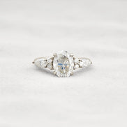 Moissanite Oval Cut Vintage Engagement Ring For Women