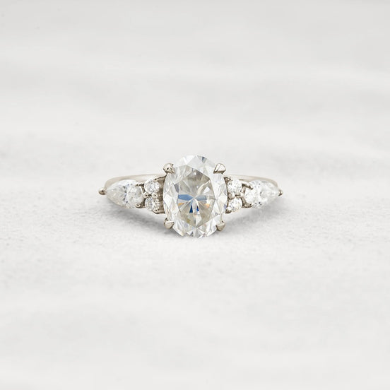 Moissanite Oval Cut Vintage Engagement Ring For Women