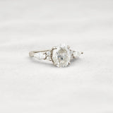Moissanite Oval Cut Vintage Engagement Ring For Women
