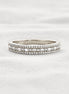 Moissanite Diamond Round & Baguette Unique Wedding Band
