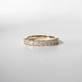 Princess Cut Half Eternity Wedding Band