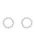 Round Cut Moissanite Circle Shape Party Were Stud Earring