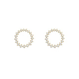 Round Cut Moissanite Circle Shape Party Were Stud Earring