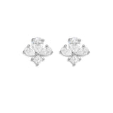 Pear & Asscher Cut Moissnaite Stud Earring Gift For Girls