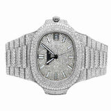 Iced Out Moissanite Full White Hip Hop Watch