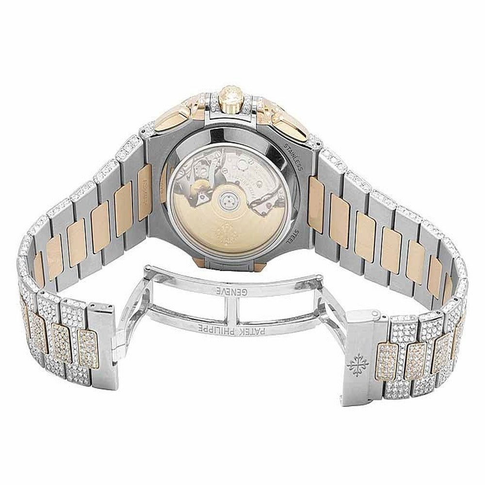 Moissanite Dual Tone Luxury Wrist Hip Hop Watch