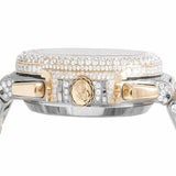 Moissanite Dual Tone Luxury Wrist Hip Hop Watch