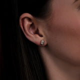 Radiant Cut Moissanite Stud Earring Gift For Her