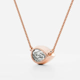 D Color Moissanite Pear Cut Solitaire Fancy Pendant