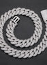 Iced Out Moissnaite Cuban Hip Hop Chain For Men's