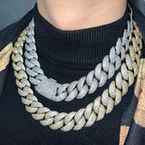 925 Sterling Silver VVS1 Moissanite Cuban Linked Chain