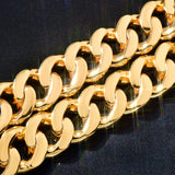 D Color Moissanite Buckle Clasp Curb Cuban Chain Gift For Men's